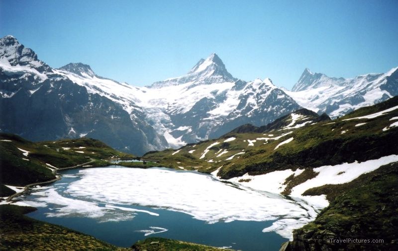 Grindelwald Bachalpsee Schrekhorn mountain lake